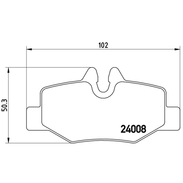 Balatas De Freno Trasera Para Mercedes-Benz Vito 2009-2013