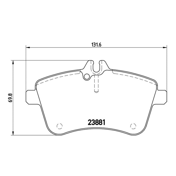 Balatas De Freno Delantera Para Mercedes-Benz B200 2006-2011
