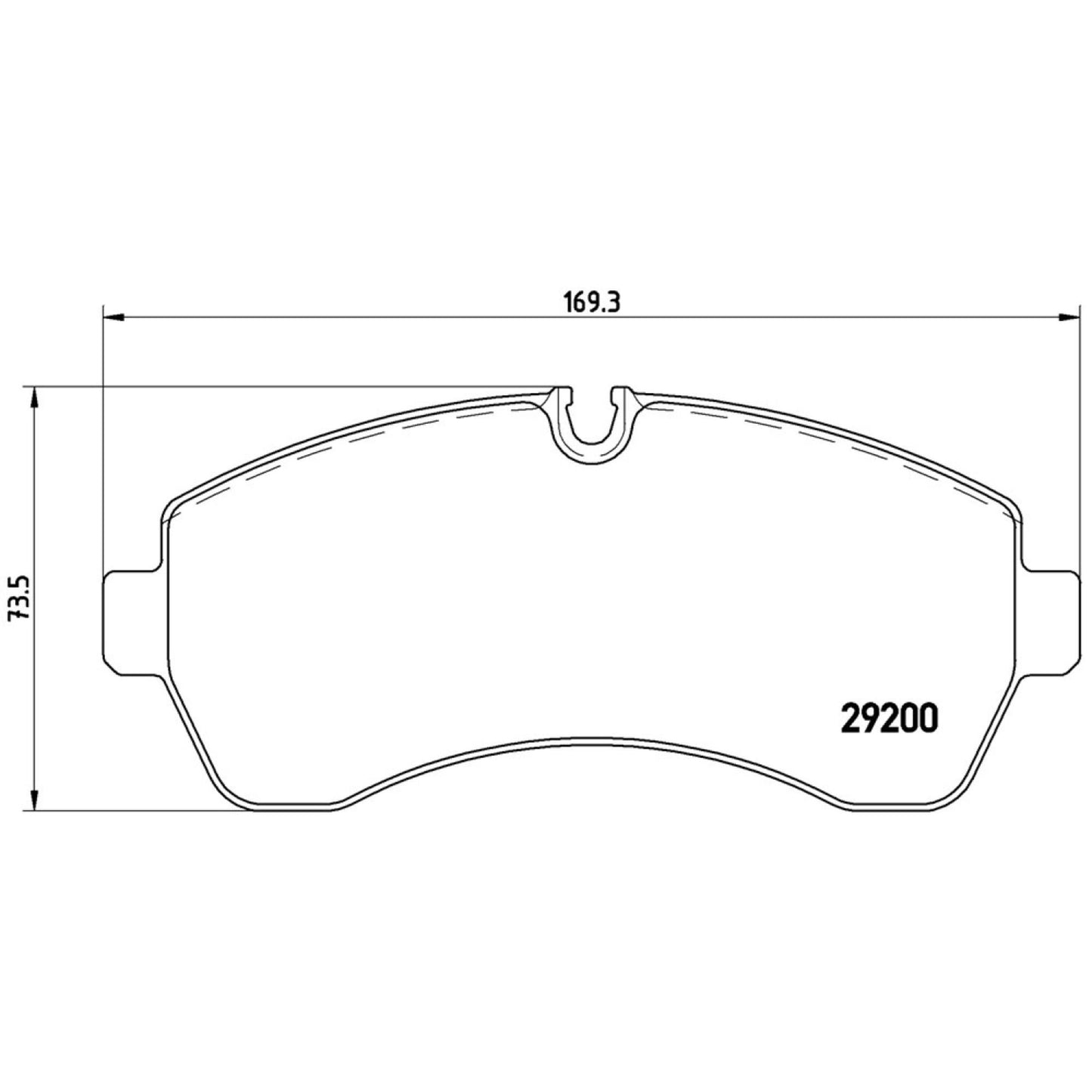 Balatas De Freno Delantera Para Mercedes-Benz Sprinter 2007-2019