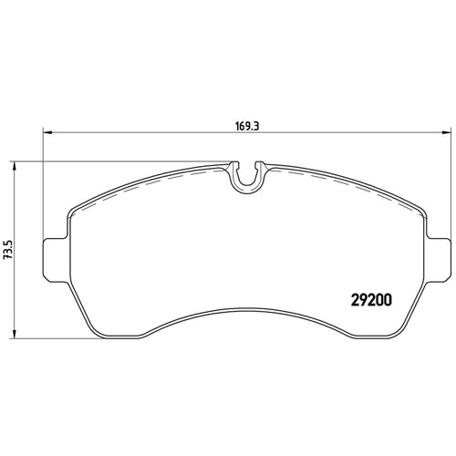 Balatas De Freno Delantera Para Mercedes-Benz Sprinter 2007-2019