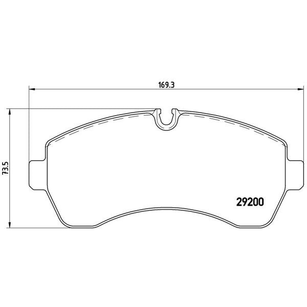 Balatas De Freno Delantera Para Mercedes-Benz Sprinter 2007-2019