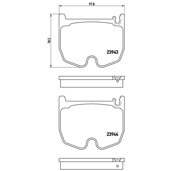 Balatas De Freno Delantera Para Mercedes-Benz Cl65 Amg 2005-2006