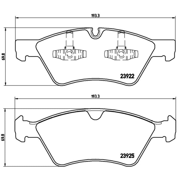 Balatas De Freno Delantera Para Mercedes-Benz G55 Amg 2005-2011