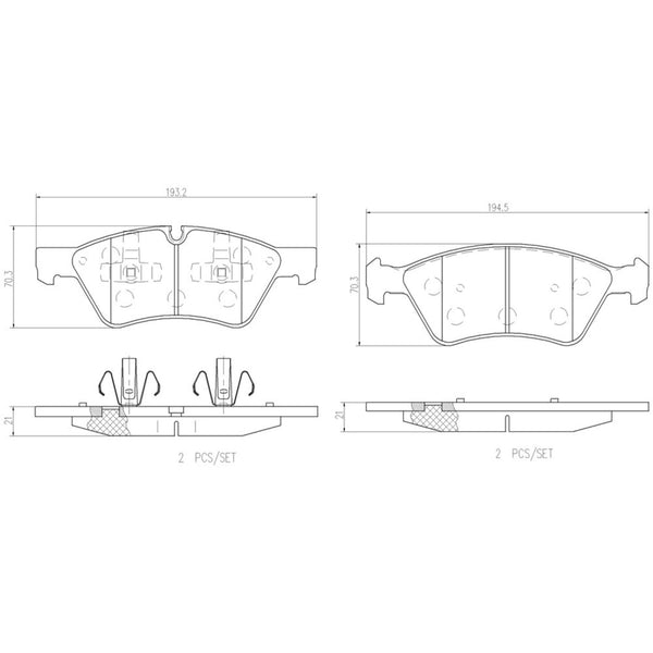 Balatas De Freno Delantera Para Mercedes-Benz G55 Amg 2005-2011