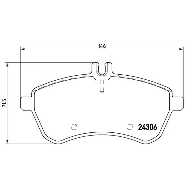 Balatas De Freno Delantera Para Mercedes-Benz C300 2008-2012