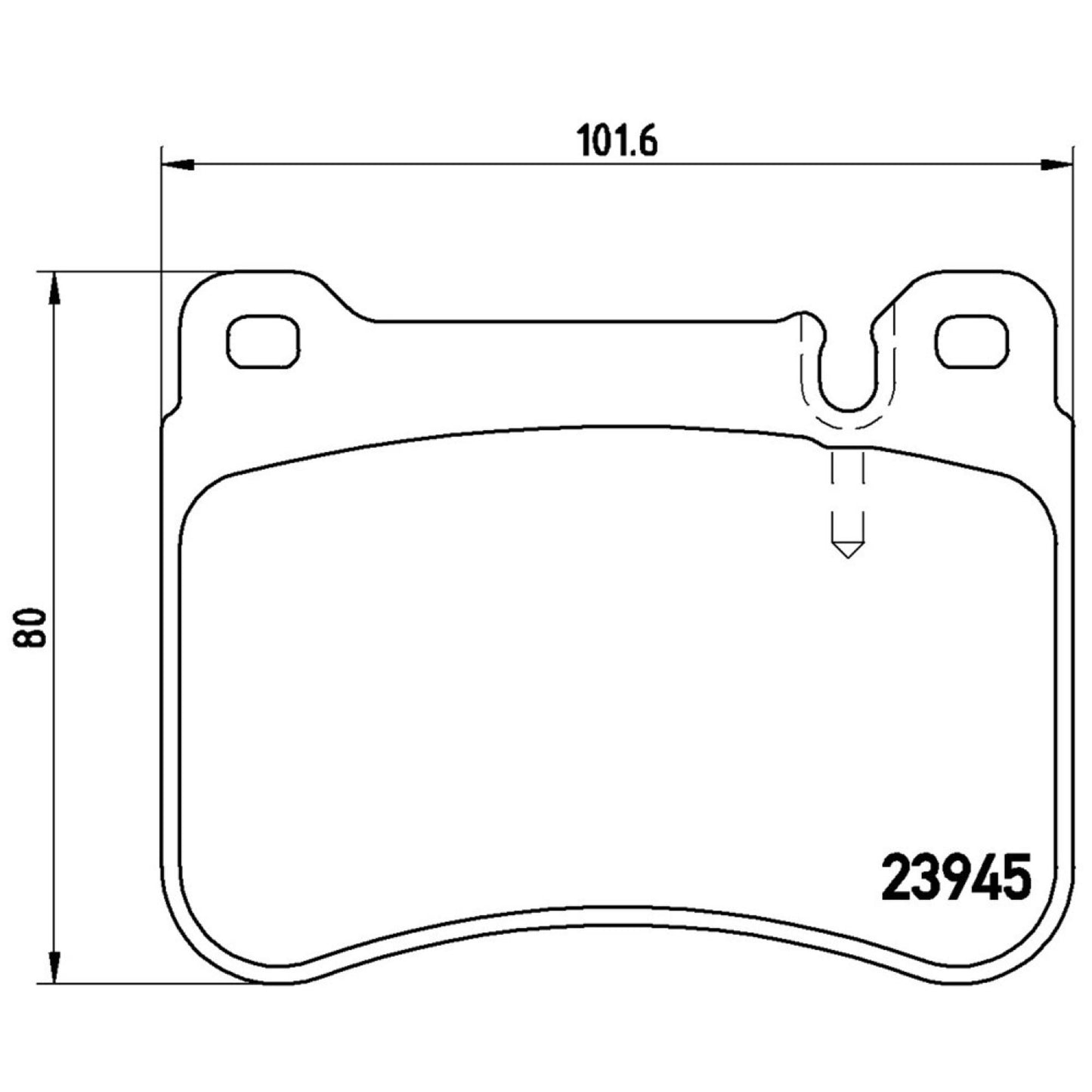 Balatas De Freno Delantera Para Mercedes-Benz Slk350 2007-2009