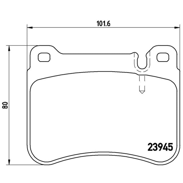 Balatas De Freno Delantera Para Mercedes-Benz Slk350 2007-2009