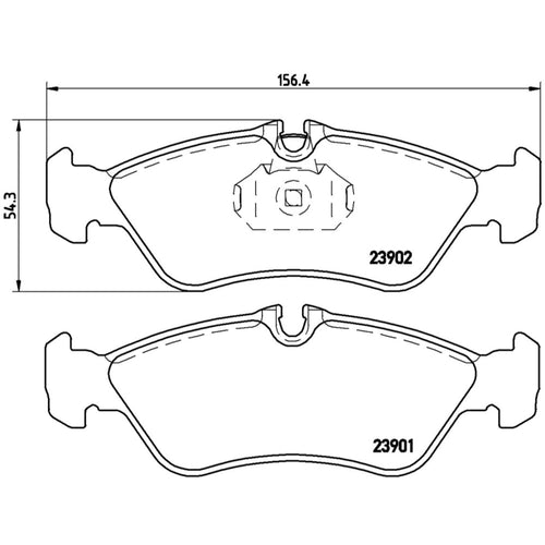 Balatas De Freno Trasera Para Mercedes-Benz Sprinter 2006-2006