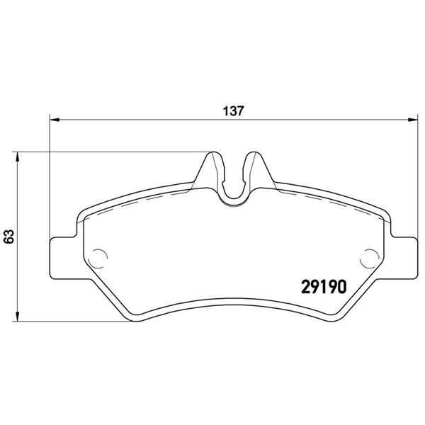 Balatas De Freno Trasera Para Mercedes-Benz Sprinter 2007-2019