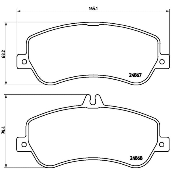 Balatas De Freno Delantera Para Mercedes-Benz Glk350 2013-2014