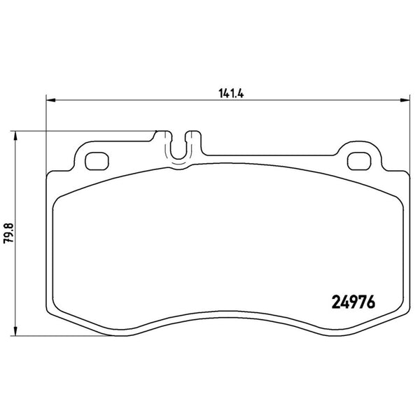 Balatas De Freno Delantera Para Mercedes-Benz E500 2009-2017