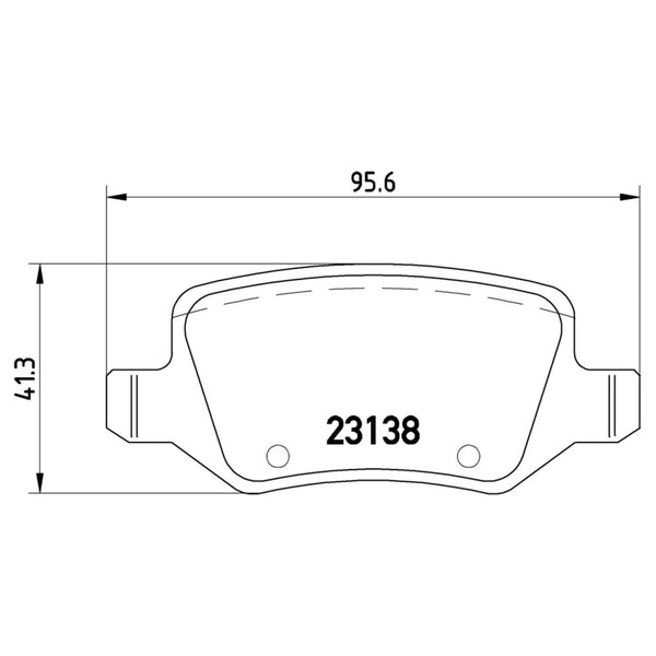 Balatas De Freno Trasera Para Mercedes-Benz B200 2006-2011