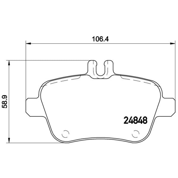 Balatas De Freno Trasera Para Mercedes-Benz Slk350 2012-2016