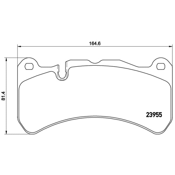 Balatas De Freno Delantera / Trasera Para Mercedes-Benz Clk55 Amg 2005-2006