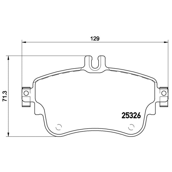 Balatas De Freno Delantera Para Mercedes-Benz B180 2012-2015