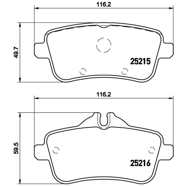 Balatas De Freno Trasera Para Mercedes-Benz Ml350 2010-2015
