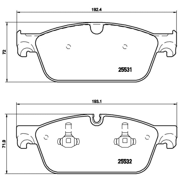 Balatas De Freno Delantera Para Mercedes-Benz Ml350 2010-2015