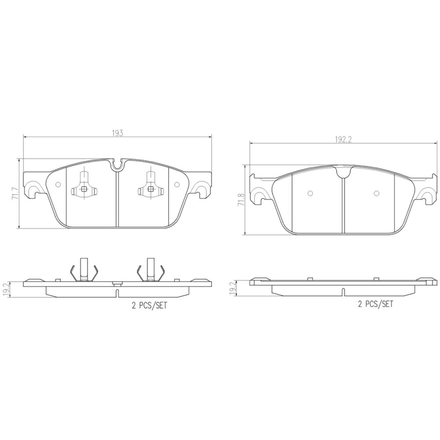Balatas De Freno Delantera Para Mercedes-Benz Ml350 2010-2015