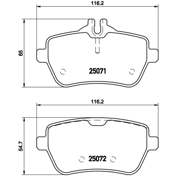 Balatas De Freno Trasera Para Mercedes-Benz Sl550 2013-2020