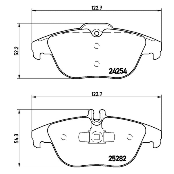 Balatas De Freno Trasera Para Mercedes-Benz Glk350 2010-2014