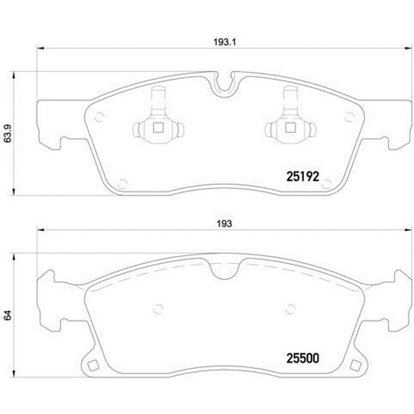 Balatas De Freno Delantera Para Mercedes-Benz Ml350 2010-2015