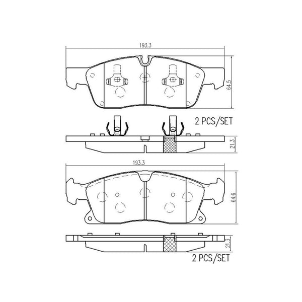 Balatas De Freno Delantera Para Mercedes-Benz Ml350 2010-2015