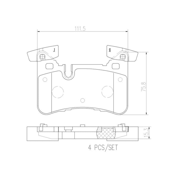 Balatas De Freno Trasera Para Mercedes-Benz Gls500 2019-2019