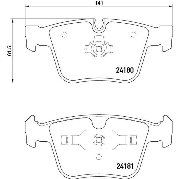 Balatas De Freno Trasera Para Mercedes-Benz Ml63 Amg 2007-2011