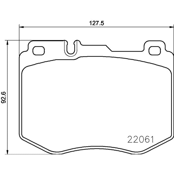 Balatas De Freno Delantera Para Mercedes-Benz C400 2015-2015