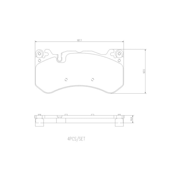 Balatas De Freno Delantera Para Mercedes-Benz Cls63 Amg 2007-2014