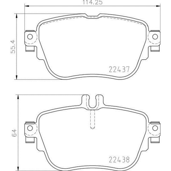 Balatas De Freno Trasera Para Mercedes-Benz E300 2017-2019