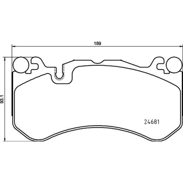 Balatas De Freno Delantera Para Mercedes-Benz Sl600 2008-2009