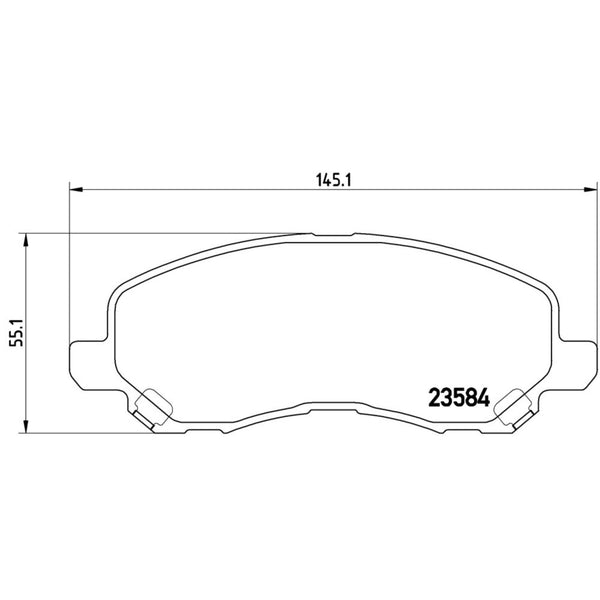 Balatas De Freno Delantera Para Chrysler Sebring 2001-2010