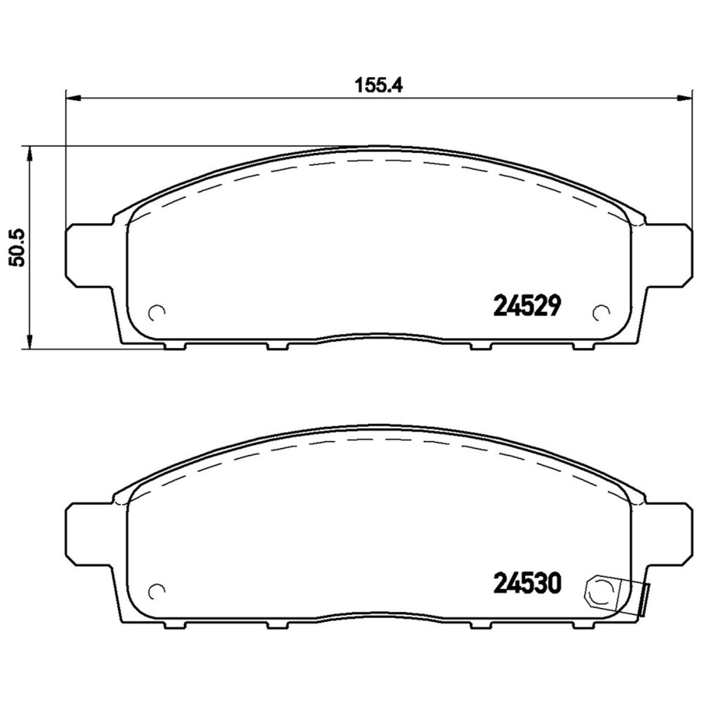 Balatas De Freno Delantera Para Mitsubishi L200 2008-2018