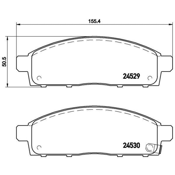 Balatas De Freno Delantera Para Mitsubishi L200 2008-2018