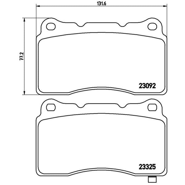 Balatas De Freno Delantera Para Mitsubishi Lancer 2003-2015