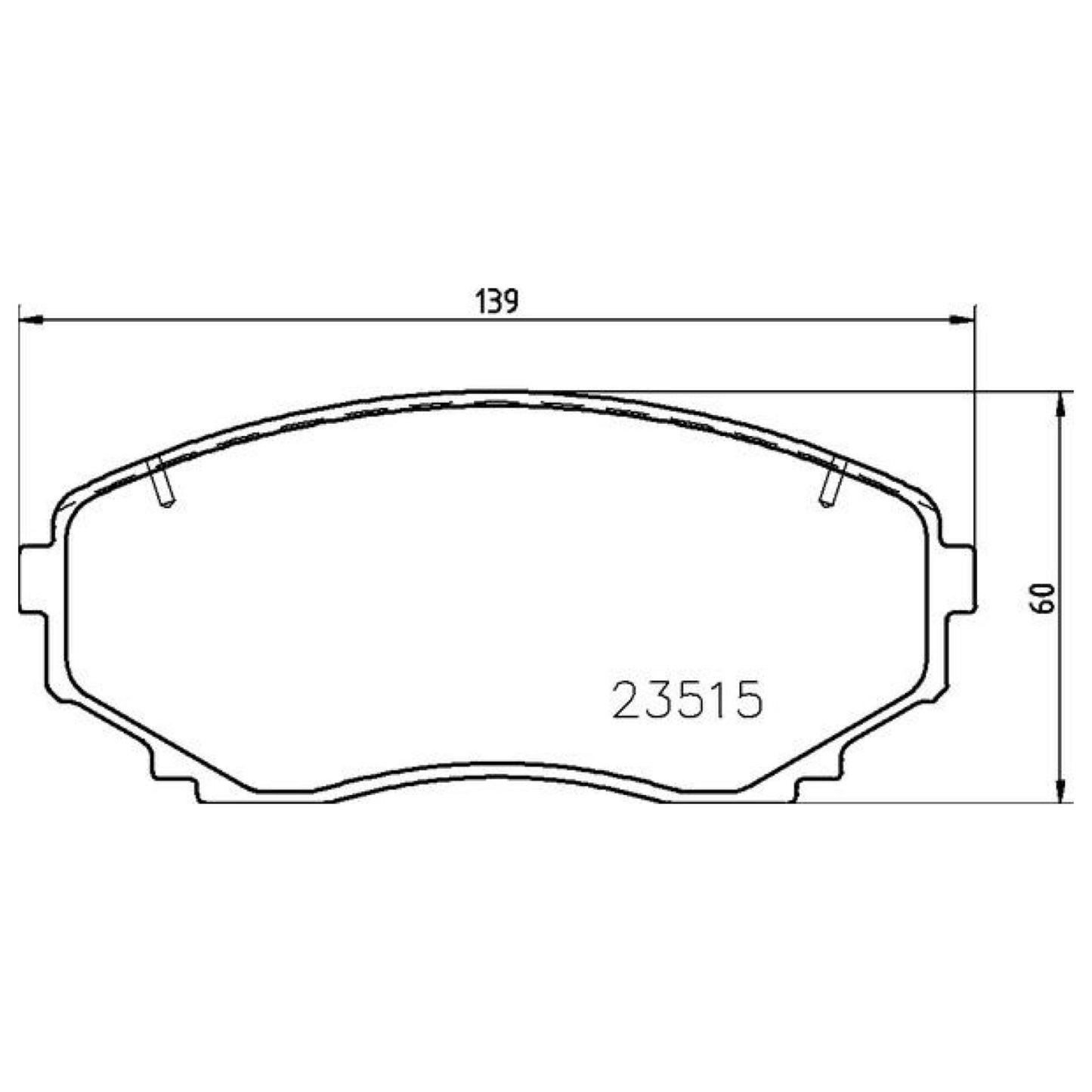 Balatas De Freno Delantera Para Mazda Cx-7 2007-2012