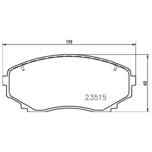 Balatas De Freno Delantera Para Mazda Cx-7 2007-2012
