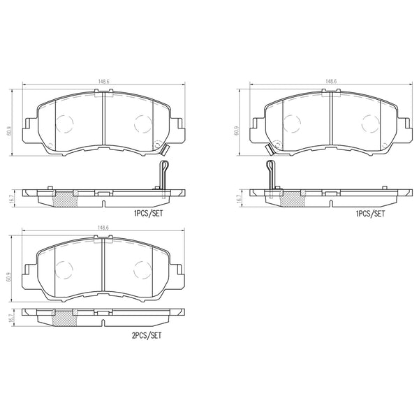 Balatas De Freno Delantera Para Mitsubishi Eclipse Cross 2019-2020