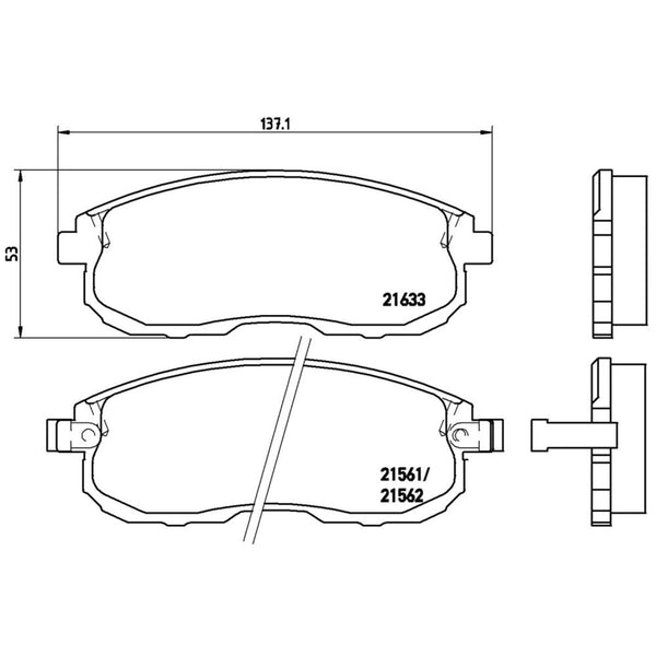 Balatas De Freno Delantera Para Nissan Altima 1993-2001