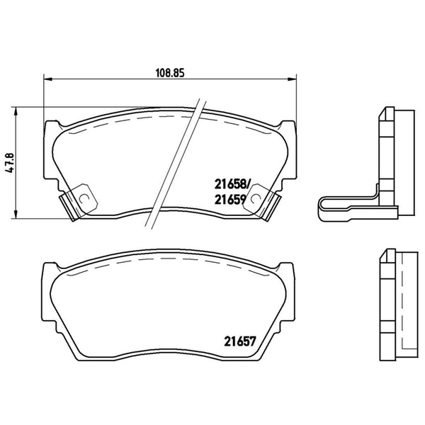 Balatas De Freno Delantera Para Nissan Sentra 1991-1994