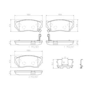 Balatas De Freno Delantera Para Nissan Sentra 1991-1994