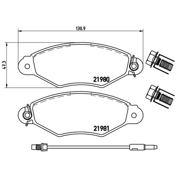 Balatas De Freno Delantera Para Renault Kangoo Express 2004-2018