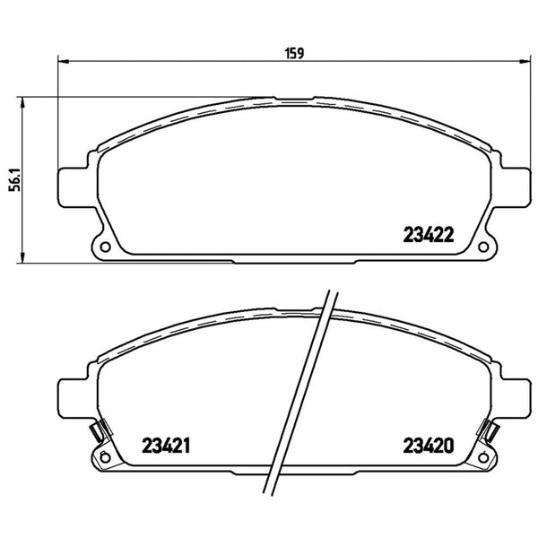 Balatas De Freno Delantera Para Acura Mdx 2003-2006