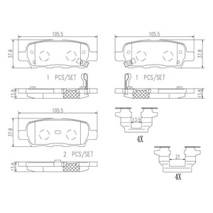Balatas De Freno Trasera Para Nissan 350Z 2003-2008