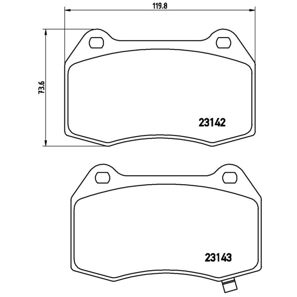 Balatas De Freno Delantera Para Nissan 350Z 2003-2008