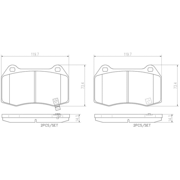 Balatas De Freno Delantera Para Nissan 350Z 2003-2008