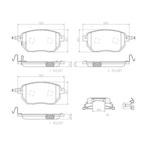 Balatas De Freno Delantera Para Nissan Murano 2003-2012