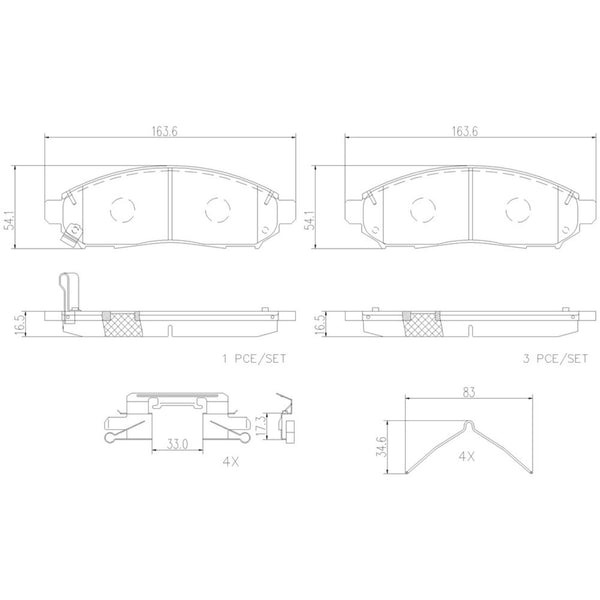 Balatas De Freno Delantera Para Nissan Xterra 2005-2015