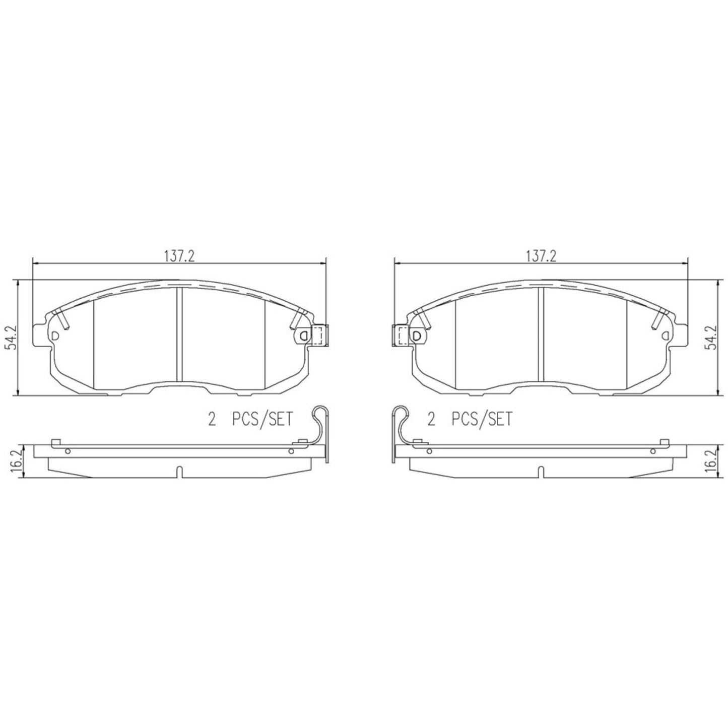 Balatas De Freno Delantera Para Nissan 350Z 2003-2005